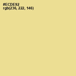 #ECDE92 - Chalky Color Image