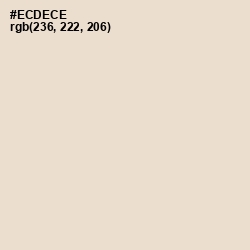 #ECDECE - Almond Color Image