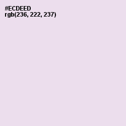 #ECDEED - Snuff Color Image
