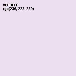 #ECDFEF - Snuff Color Image