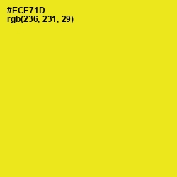 #ECE71D - Lemon Color Image