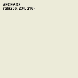 #ECEAD8 - White Rock Color Image