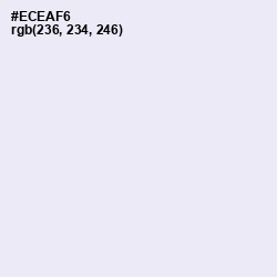 #ECEAF6 - Athens Gray Color Image