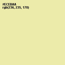 #ECEBAA - Double Colonial White Color Image