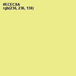 #ECEC8A - Sahara Sand Color Image