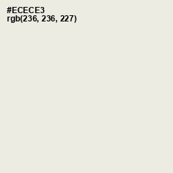 #ECECE3 - Green White Color Image