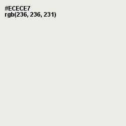 #ECECE7 - Green White Color Image