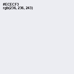 #ECECF3 - Athens Gray Color Image