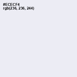 #ECECF4 - Athens Gray Color Image