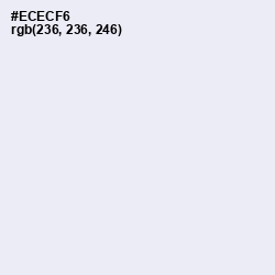 #ECECF6 - Athens Gray Color Image