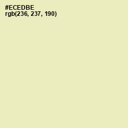 #ECEDBE - Fall Green Color Image