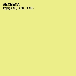 #ECEE8A - Sahara Sand Color Image