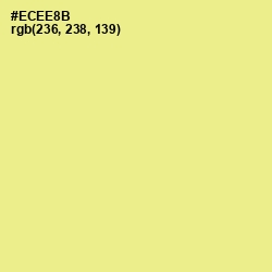 #ECEE8B - Khaki Color Image