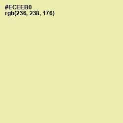 #ECEEB0 - Fall Green Color Image