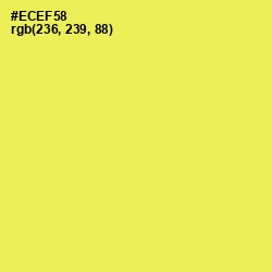 #ECEF58 - Candy Corn Color Image