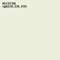 #ECEFDB - White Rock Color Image