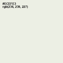 #ECEFE3 - Green White Color Image
