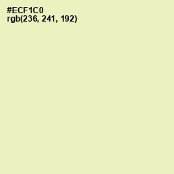 #ECF1C0 - Tusk Color Image