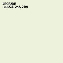 #ECF2DB - Frost Color Image