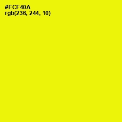 #ECF40A - Lemon Color Image