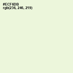 #ECF6DB - Frost Color Image