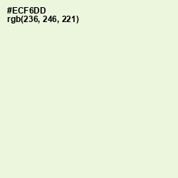 #ECF6DD - Frost Color Image