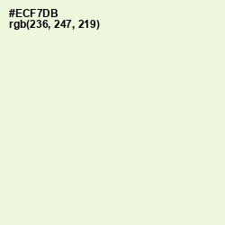 #ECF7DB - Frost Color Image