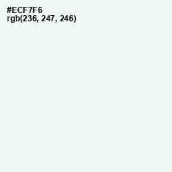 #ECF7F6 - Aqua Haze Color Image