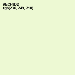 #ECF9D2 - Chrome White Color Image