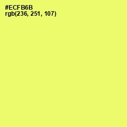 #ECFB6B - Canary Color Image