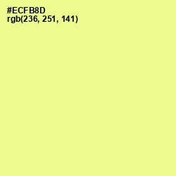 #ECFB8D - Honeysuckle Color Image