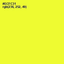 #ECFC31 - Golden Fizz Color Image