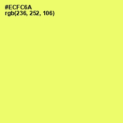 #ECFC6A - Canary Color Image