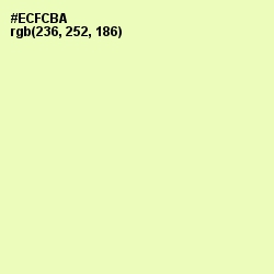 #ECFCBA - Australian Mint Color Image