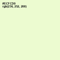 #ECFCD0 - Snow Flurry Color Image