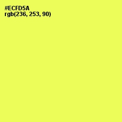 #ECFD5A - Candy Corn Color Image