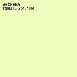 #ECFEBA - Australian Mint Color Image