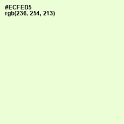 #ECFED5 - Snow Flurry Color Image