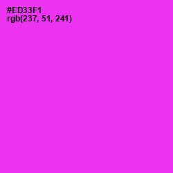 #ED33F1 - Razzle Dazzle Rose Color Image