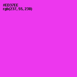 #ED37EE - Razzle Dazzle Rose Color Image