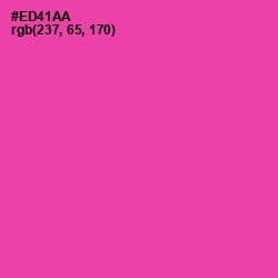 #ED41AA - Brilliant Rose Color Image