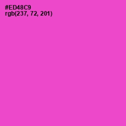 #ED48C9 - Orchid Color Image