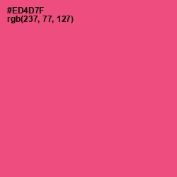 #ED4D7F - Wild Watermelon Color Image