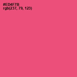 #ED4F7B - Wild Watermelon Color Image