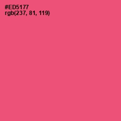 #ED5177 - Wild Watermelon Color Image