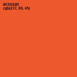 #ED592D - Flamingo Color Image