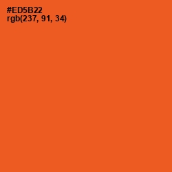 #ED5B22 - Flamingo Color Image