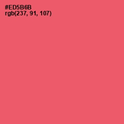 #ED5B6B - Mandy Color Image