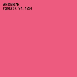 #ED5B7E - Wild Watermelon Color Image