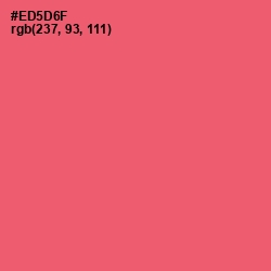 #ED5D6F - Mandy Color Image